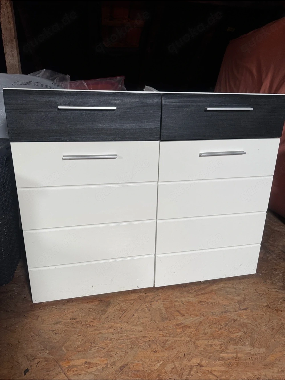 Kommode Sideboard weiss grau