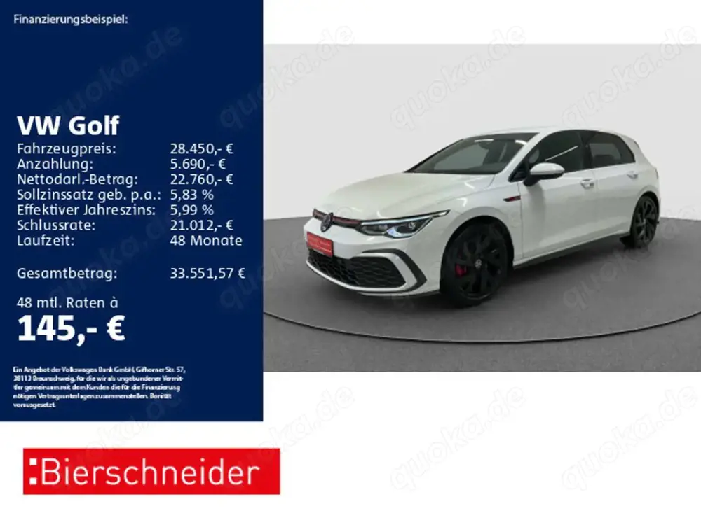 Volkswagen Golf GTI Golf 8 GTI 2.0 TSI DSG LED+ ACC NAVI SHZ