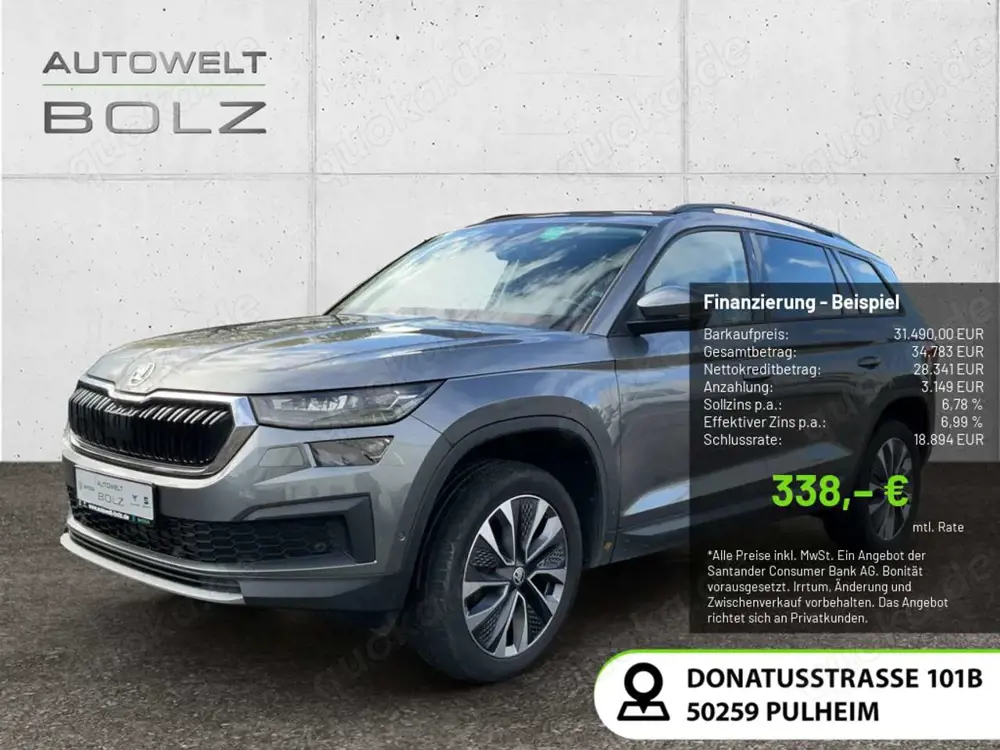 Skoda Kodiaq Tour 4x4 2.0 TDI StandHZG AHK Navi Kamera