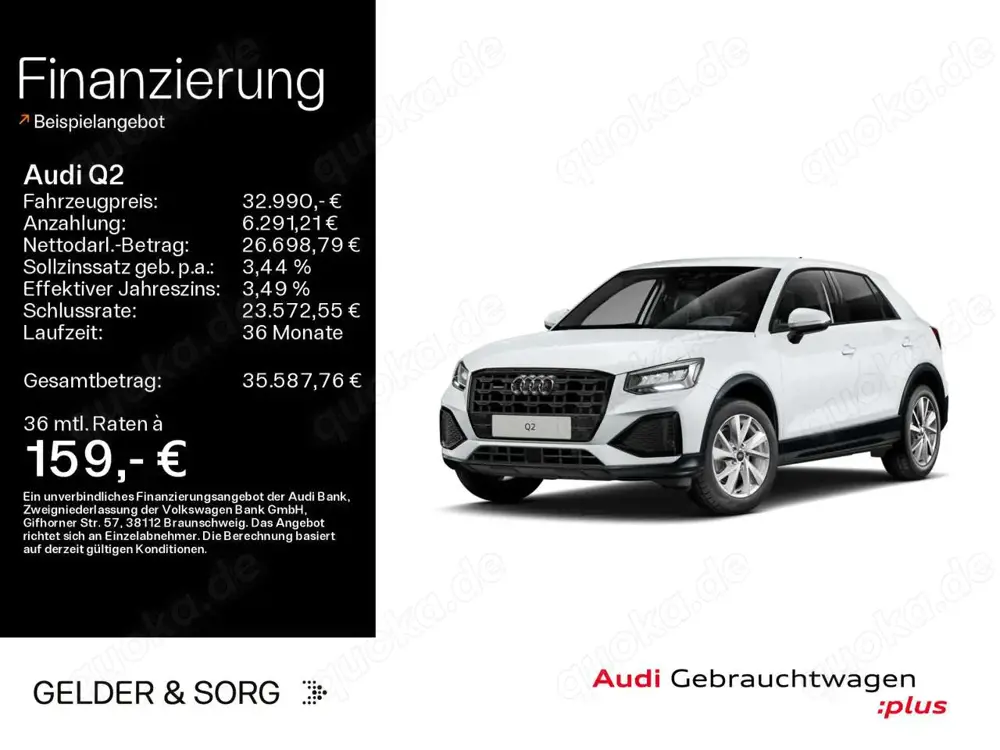 Audi Q2 40 TFSI qu. advanced Virtual*RFK*LED*Sound