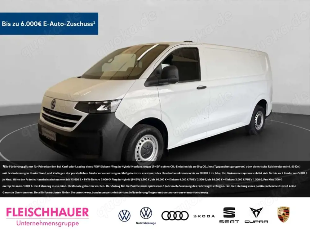Volkswagen T7 Transporter RWD LR Kasten LED PDCv+h Keyless Klimaautom