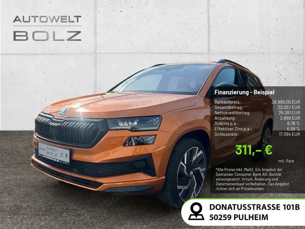 Skoda Karoq 1.5 TSI Sportline ACC NAVI MATRIX-LED