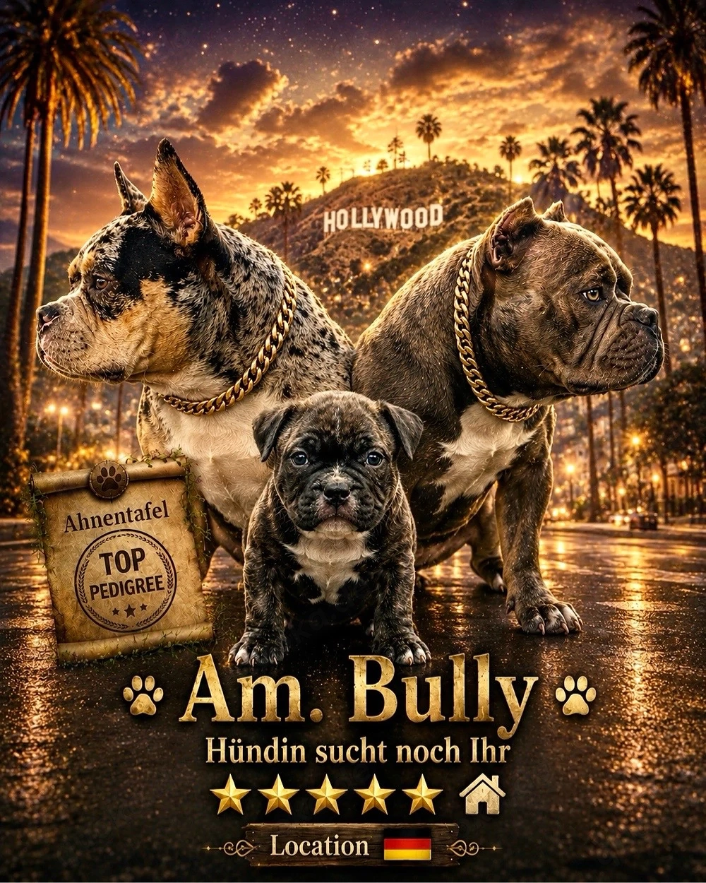 American Bully Hündin sucht noch ein Zuhause