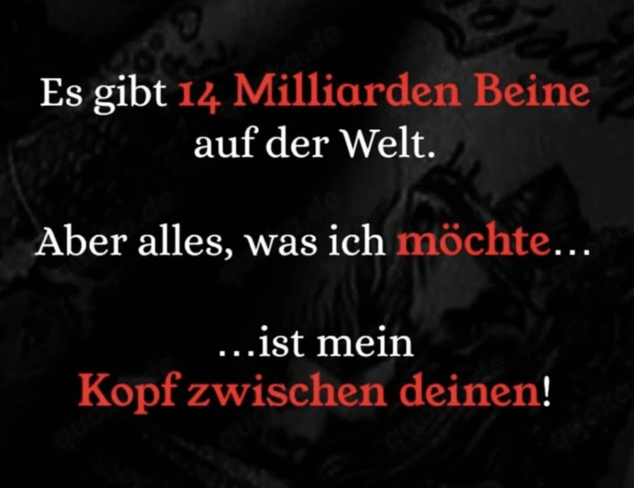 Gerne würde ich für  ( W )dein persönlicher Oralverwöhner 