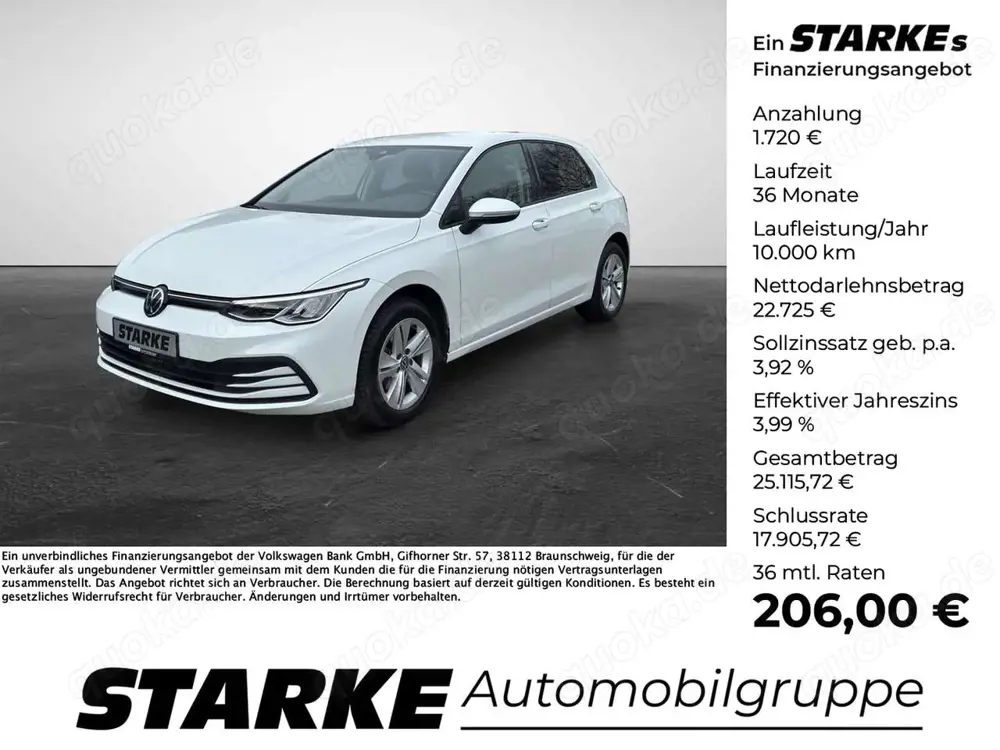 Volkswagen Golf 8 2.0 TDI DSG Life