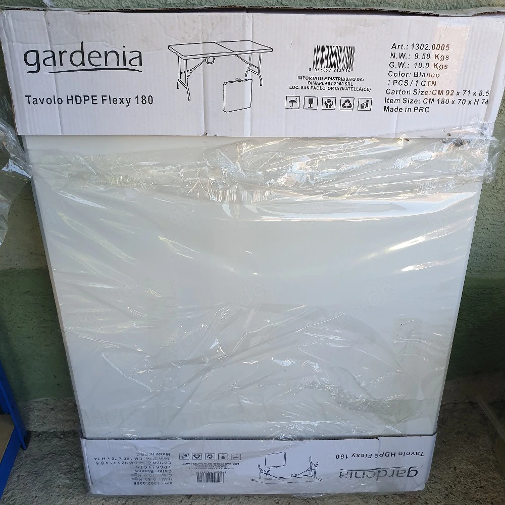Koffertisch Klapptisch Campingtisch Gartentisch, 180x70x74