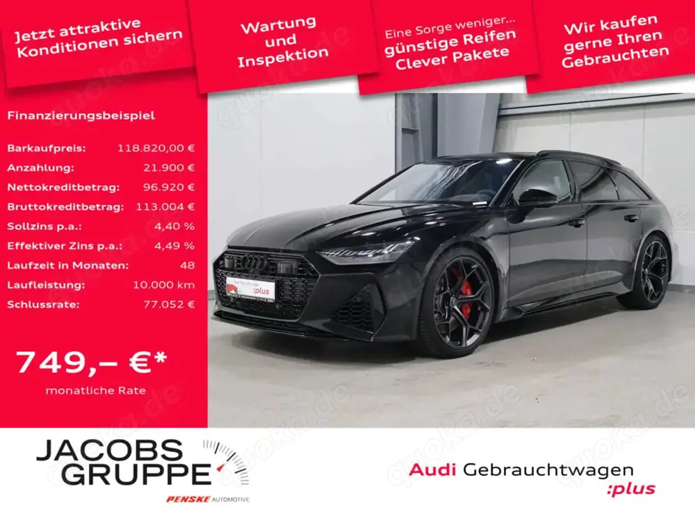Audi RS6 Avant performance BO*Pano*Laser*Sitzbelüftung*R-Kamera *