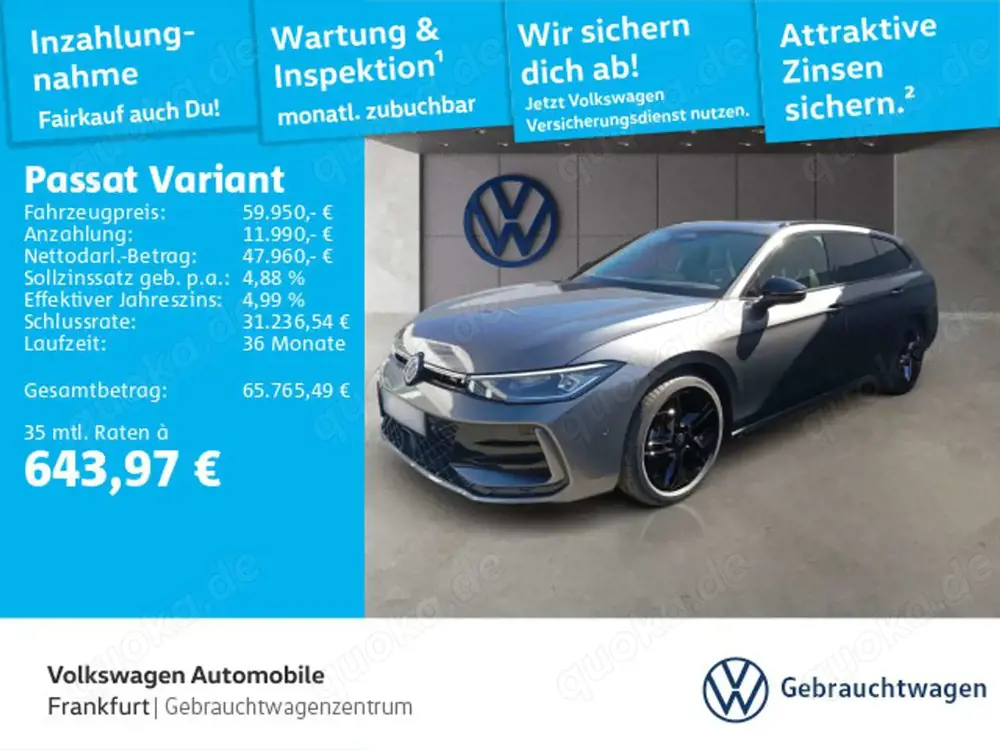 Volkswagen Passat Variant 2.0 TDI DSG R-Line Navi Leder IQ.