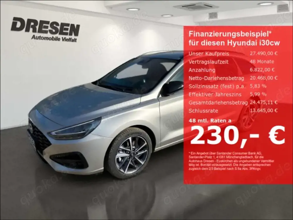 Hyundai i30 Advantage (MY25) 1.5 T-GDI 7-DCT NAVI LED SHZ LHZ