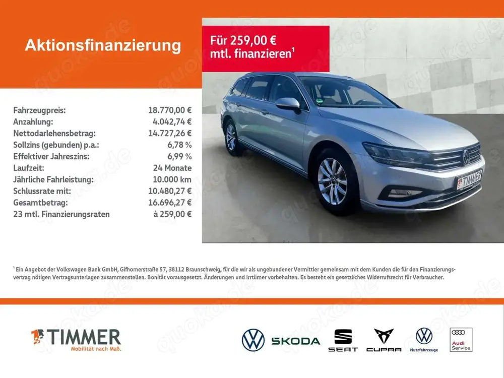Volkswagen Passat Variant 2.0 TDI DSG BUSINESS +LED +ACC +RKAM +NAVI +SHZ +