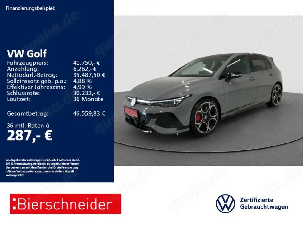 Volkswagen Golf GTI Golf 8 GTI 2.0 TSI DSG Clubsport 19 MATRIX PANO