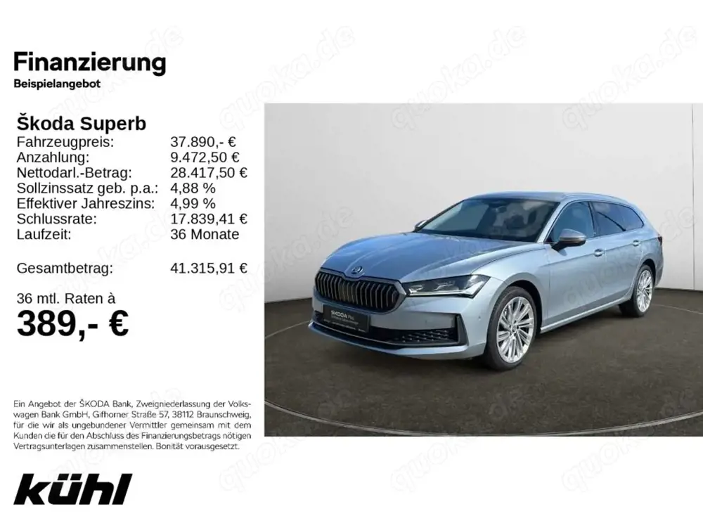 Skoda Superb Combi 2.0 TDI DSG Selection AHK,Matrix,LM