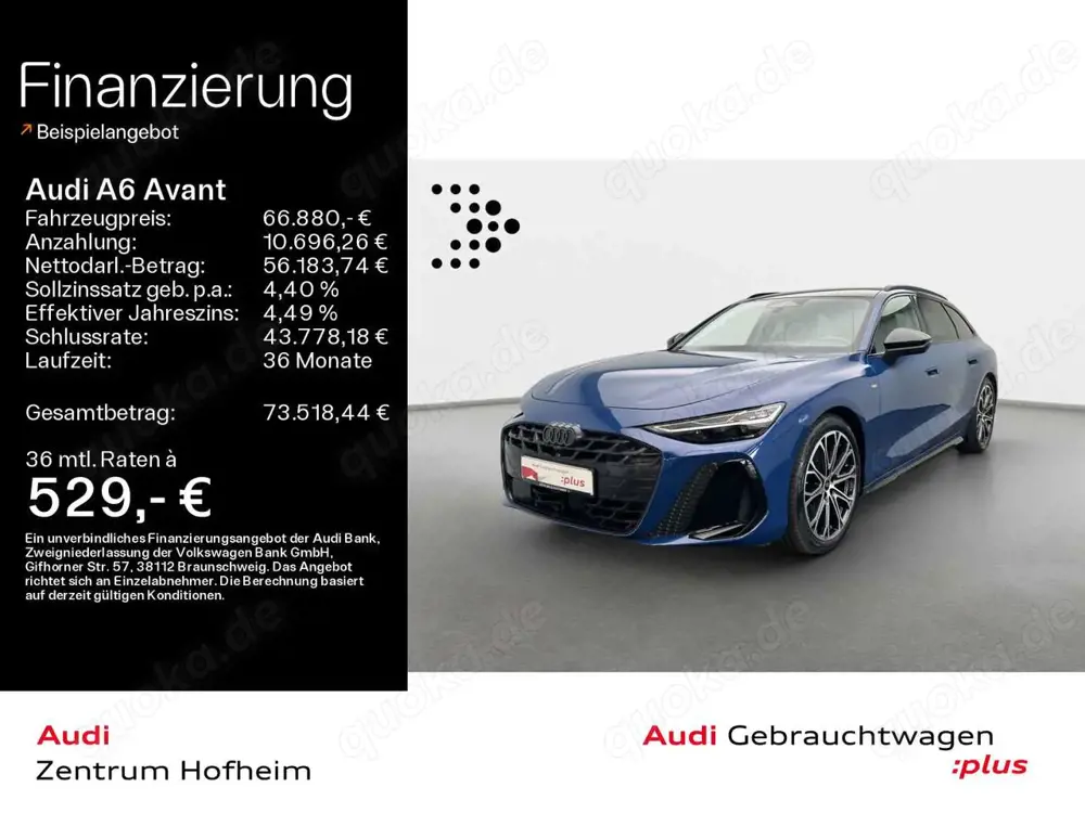 Audi A6 55 TFSI qu 2x S line S tro*BO*HUD*Pano