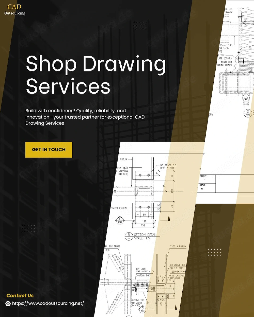 Get in Touch for Reliable Shop Drawing Outsourcing Services in Mexico City, USA