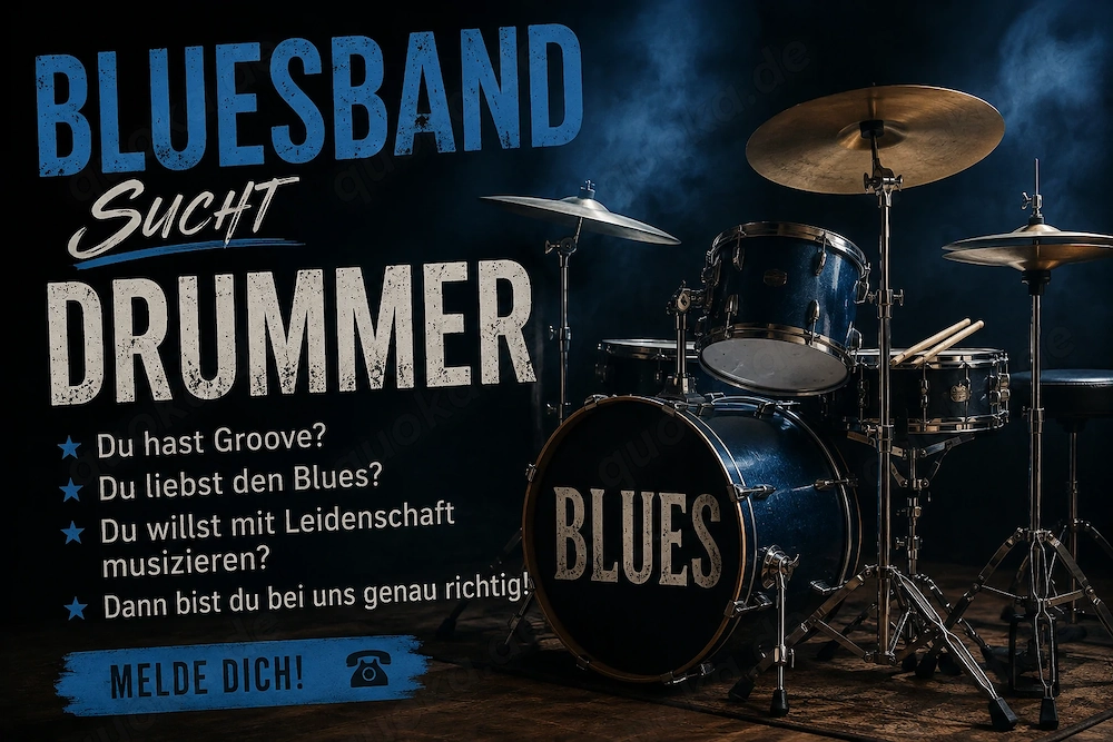 Bluesband sucht versierten Drummer!