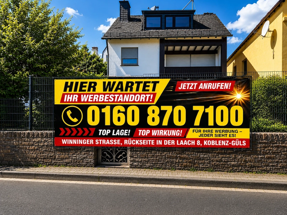 Bieten grandiose Werbefläche in Koblenz-Güls