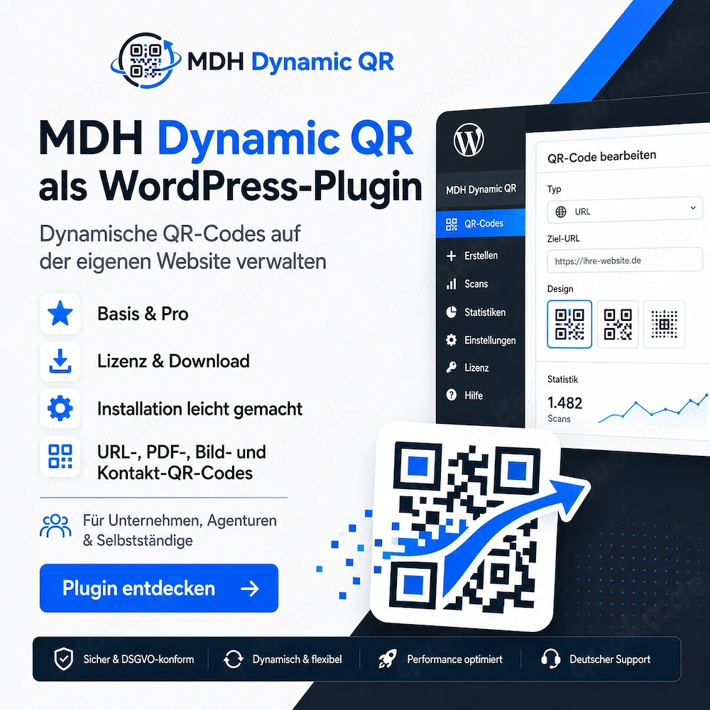 Sie nutzen WordPress? Dann haben wir die QR-Code Lösung für Sie.