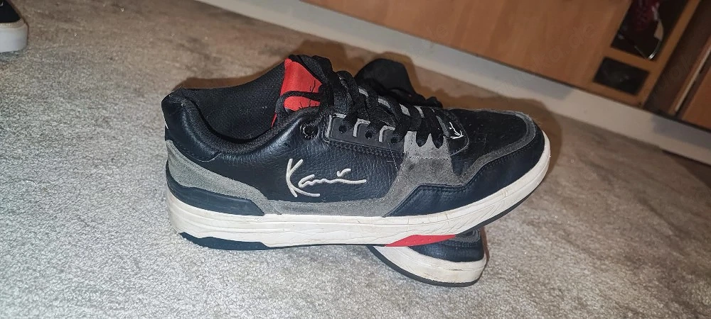 Karl Kani Sneaker Schwarz Rot   Gr. 40   Getragener Zustand