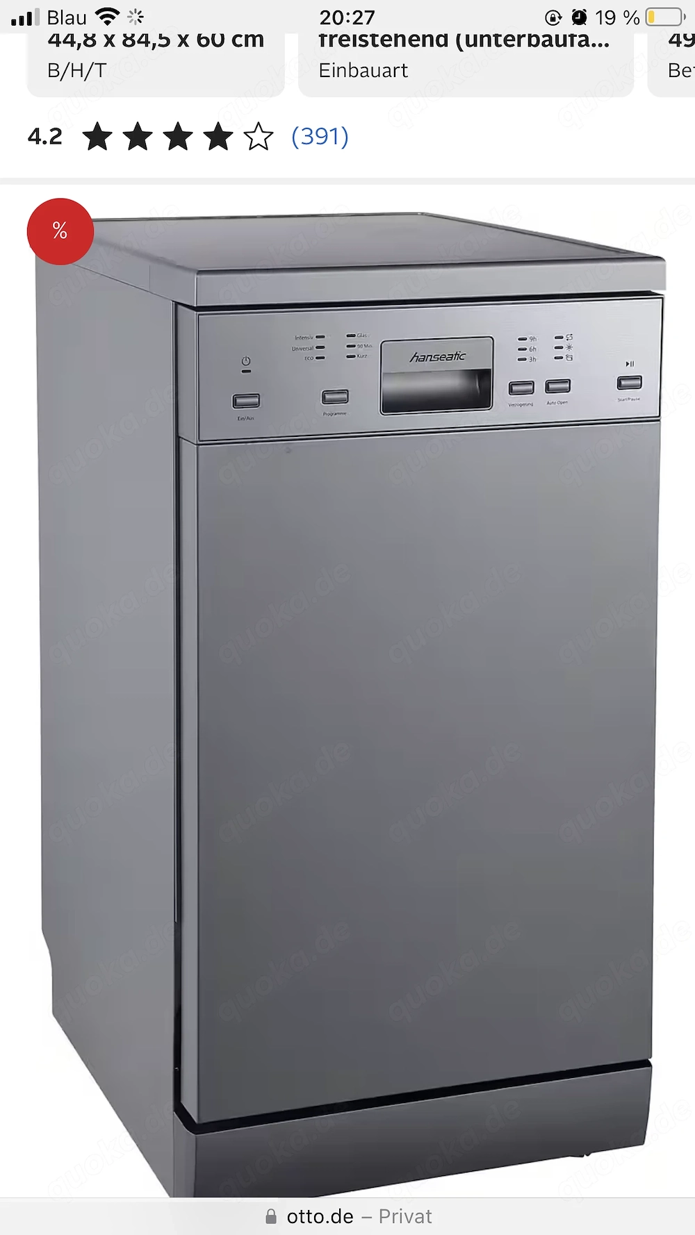 Spülmaschine Hansetic