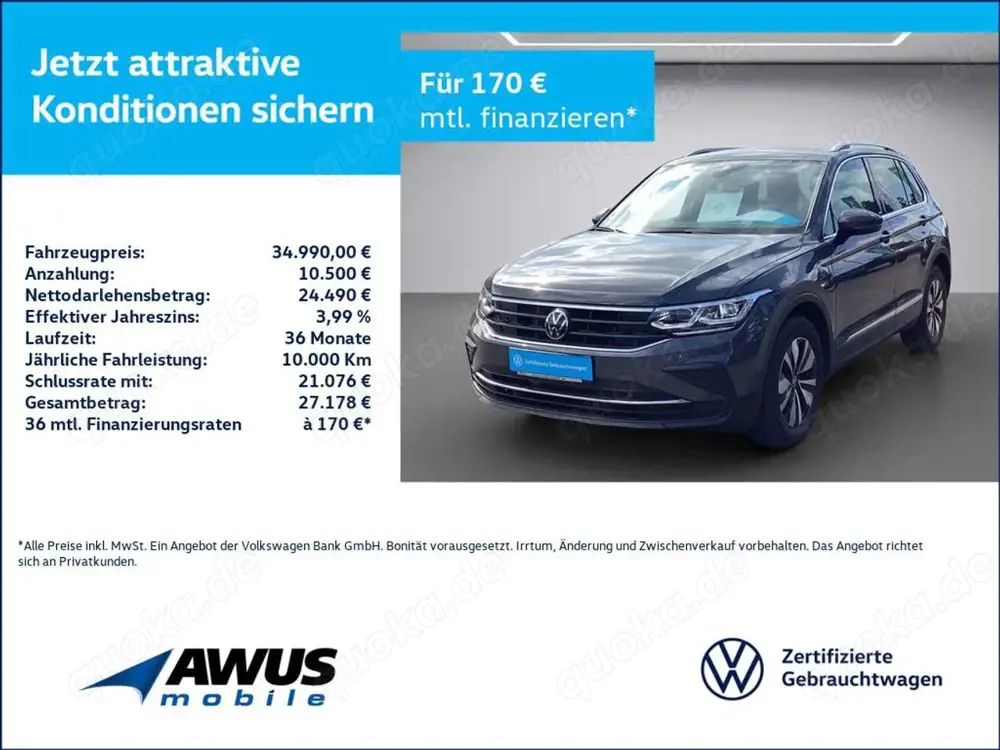 Volkswagen Tiguan 1.5TSI DSG Move AHK