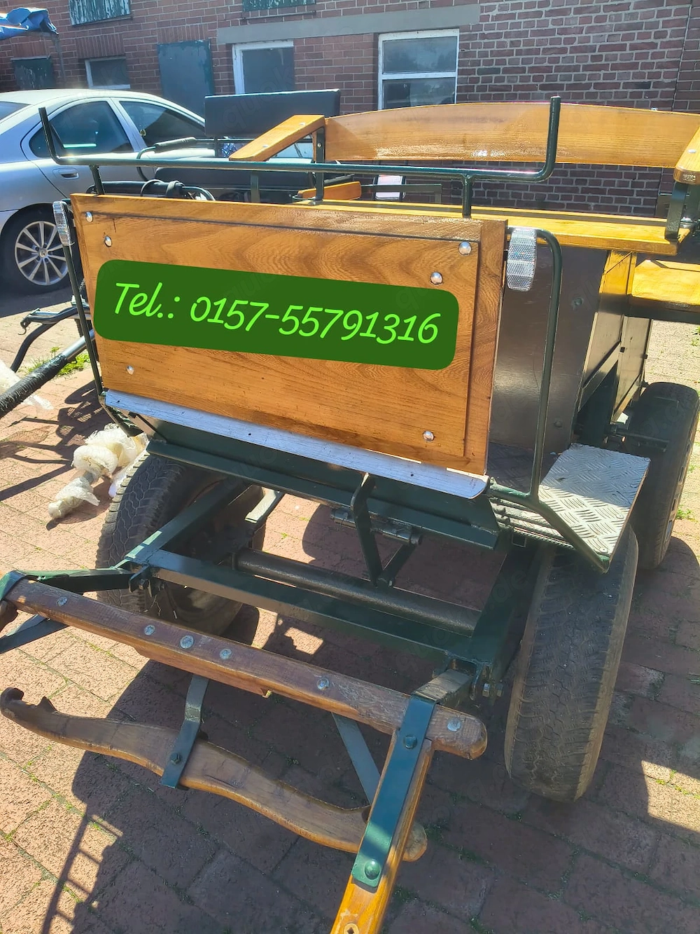 Wagonette (gebremst) für Shetty  Shetland o. kl. Pony - komplett aufgearbeitet - sofort fahrbereit
