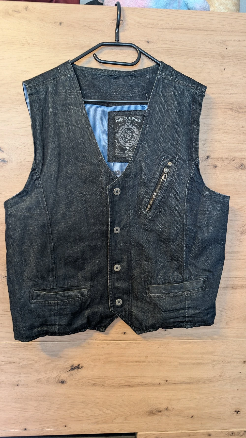 Herren Tom Thompson Jeans Weste 