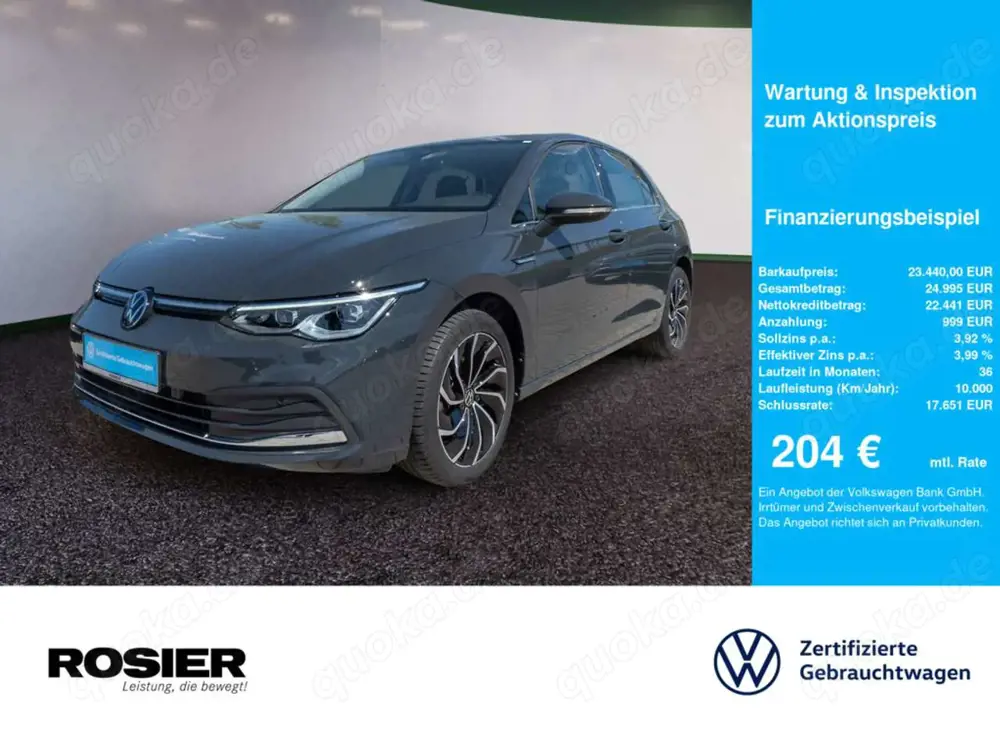 Volkswagen Golf VIII Style 1,5 l eTSI DSG ACC LED SPURH.