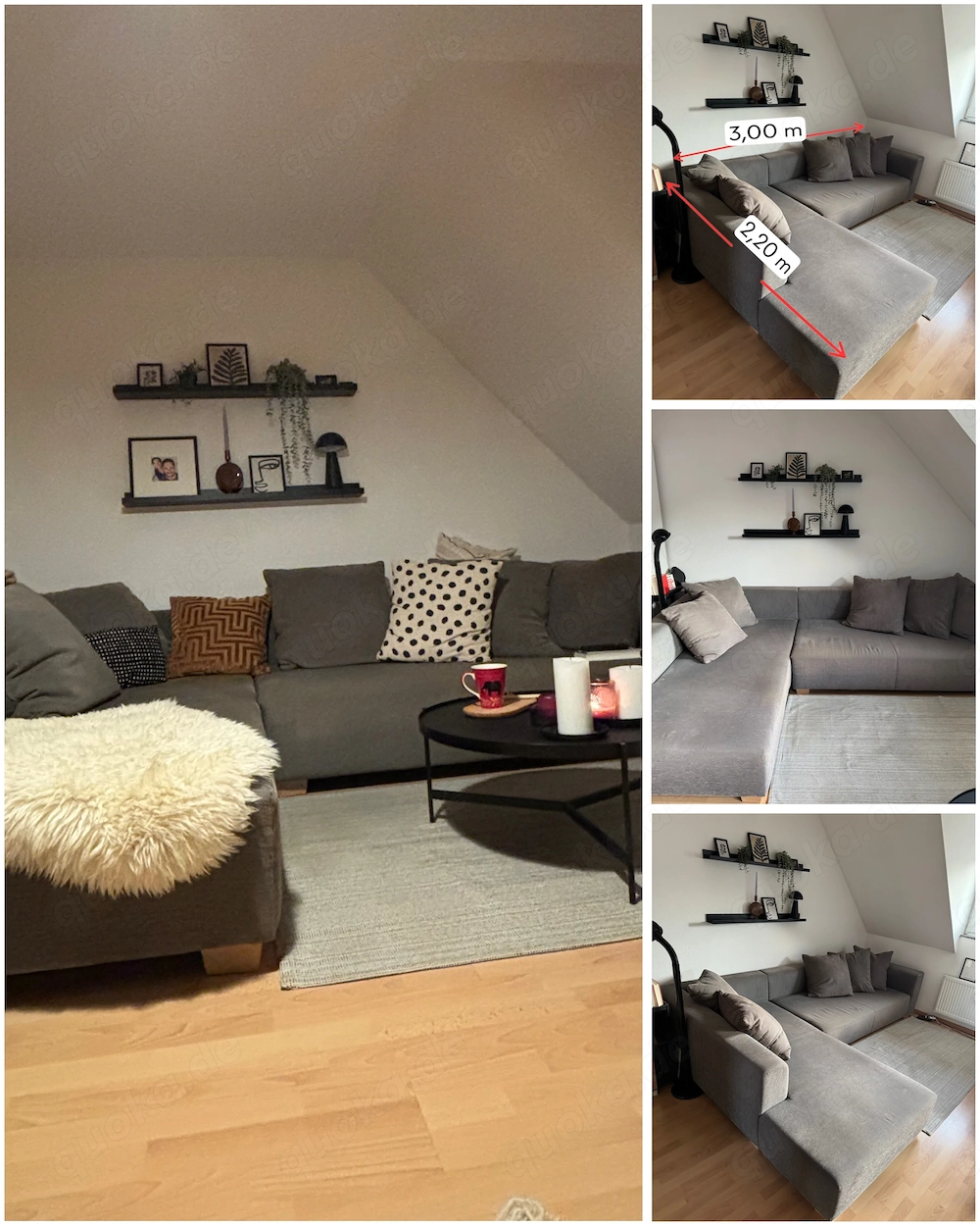 Großes Ecksofa   Schlafsofa   3. OG   muss bald weg!