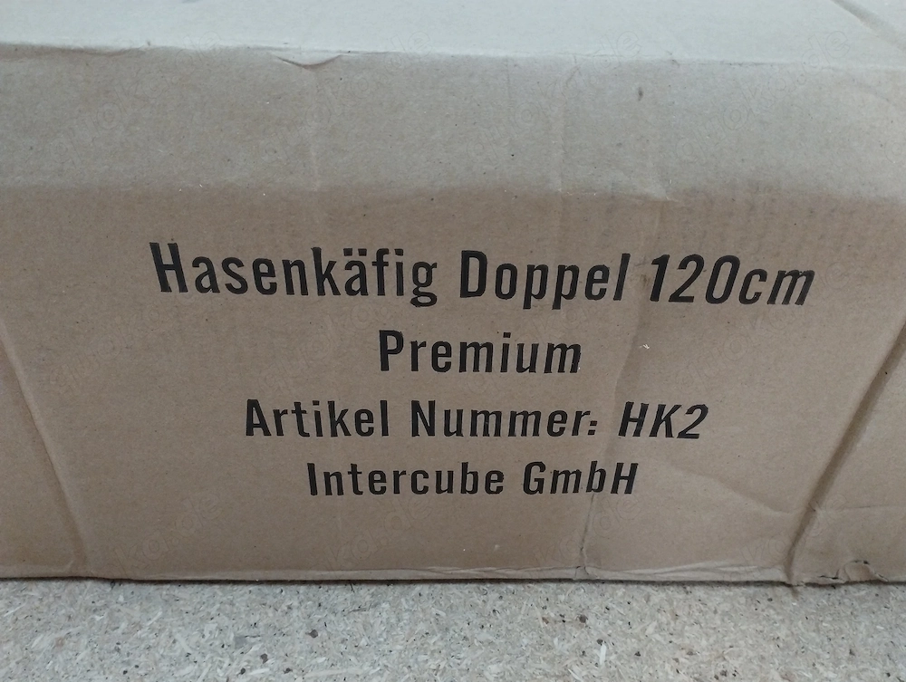 Kleintierkäfig Doppel 120cm