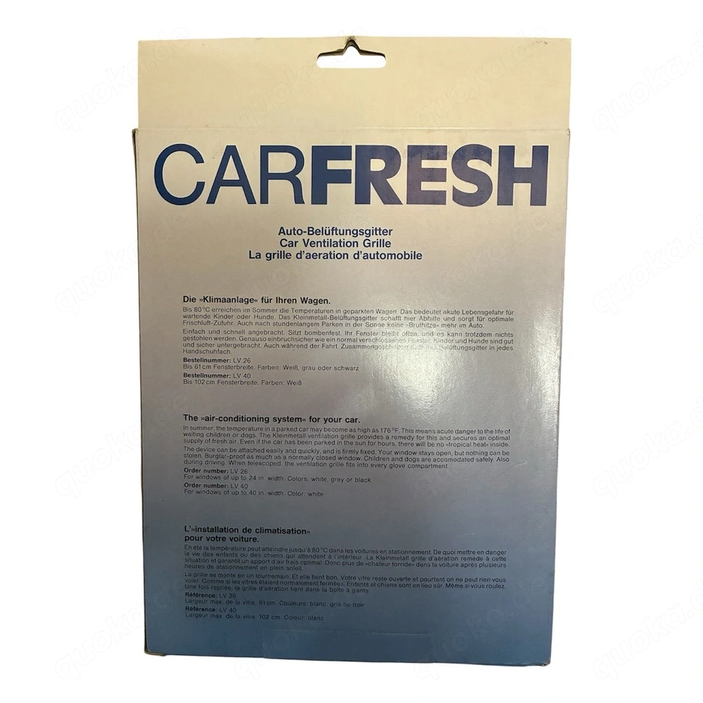 kleinmetall - Carfresh
