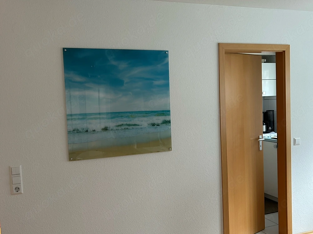 Acyrlglasbild Strandszene, Meer