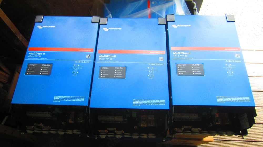 5 Stück Wechselrichter Victron Multiplus-2, (GX) 30000VA 48 Volt 230 Reiner Sinus