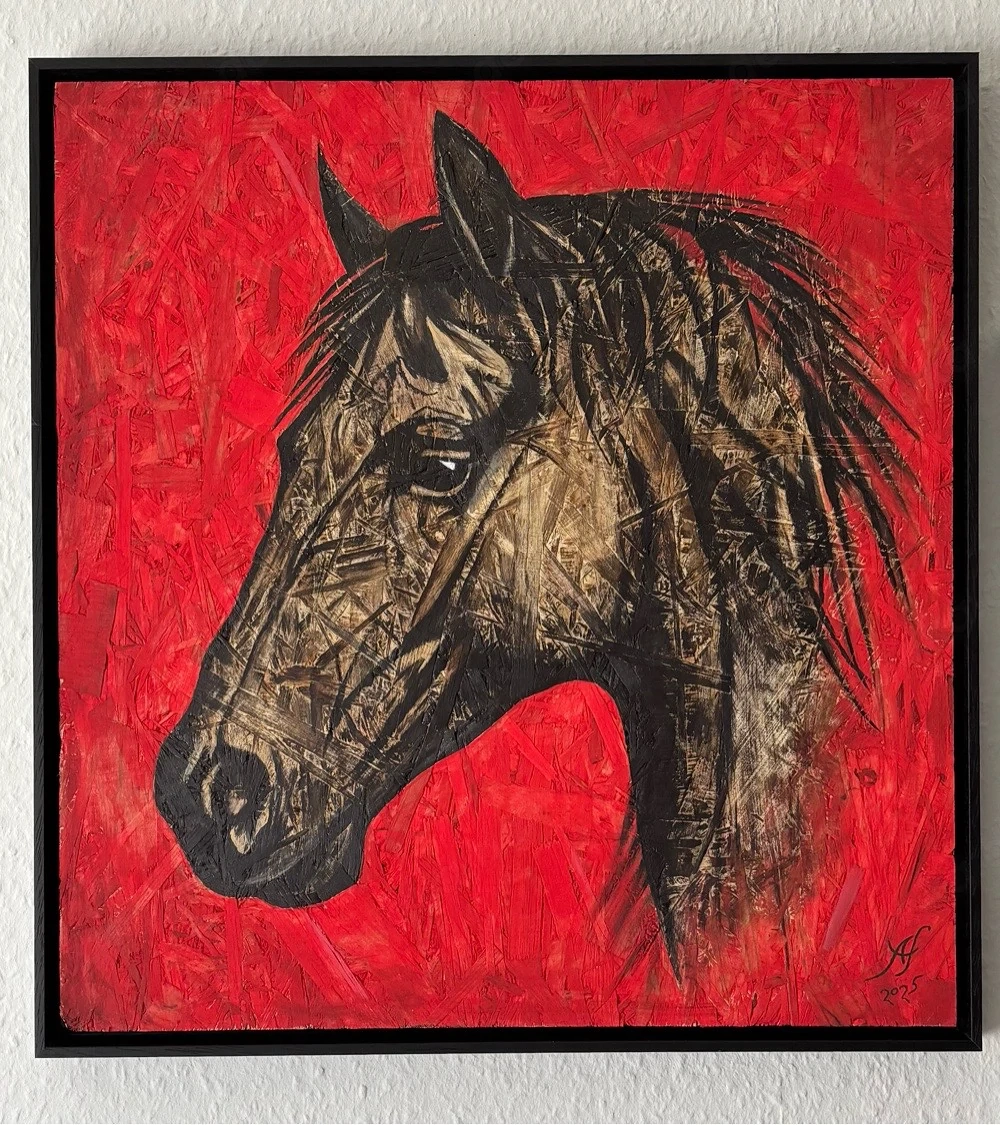 UNTAMED | Original Gemälde | Acryl auf OSB | 50x50