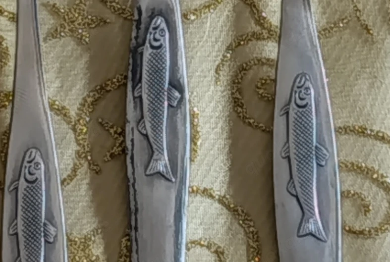 Vintage Fischbesteck Practica 14-teilig   UNBENUTZT in OV(Quelle)