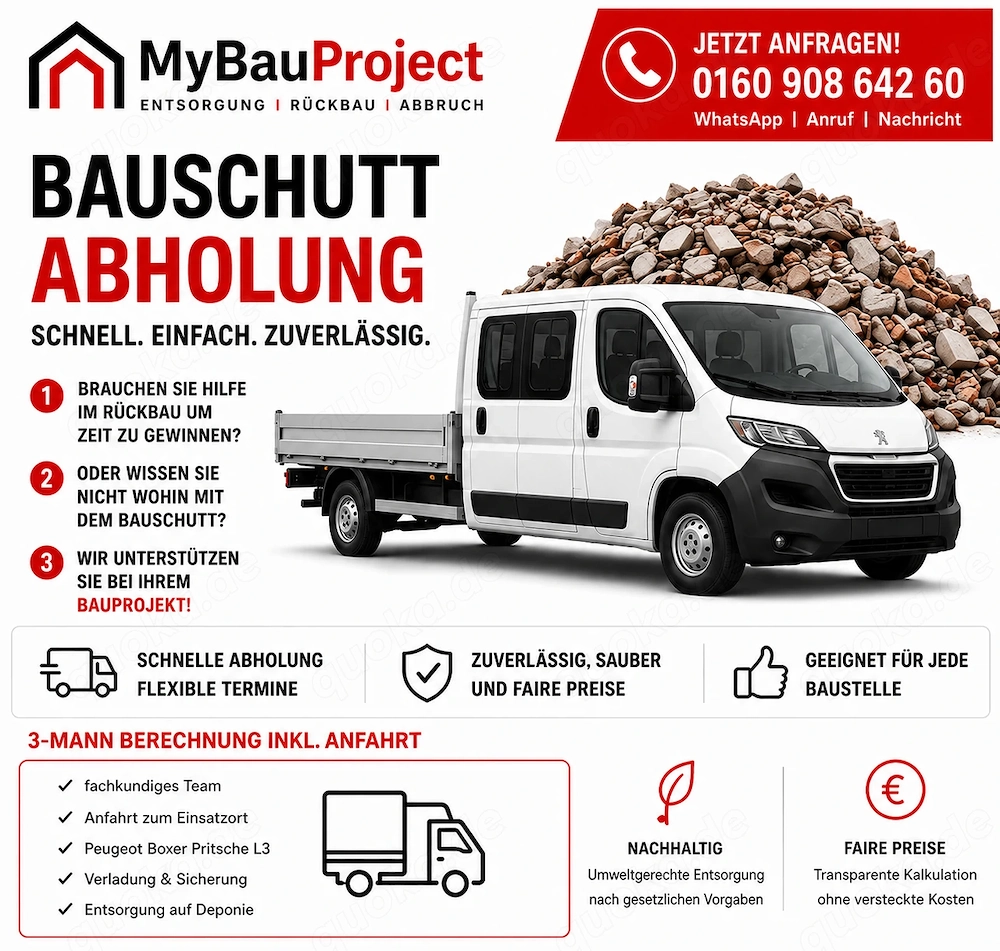 Makler, Eigentümer, Wohnungsgesellschaften - Wohnung komplett leer & entkernt (Alles aus einer Hand)