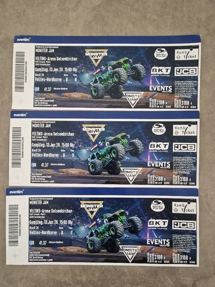 Monster Jam Karten
