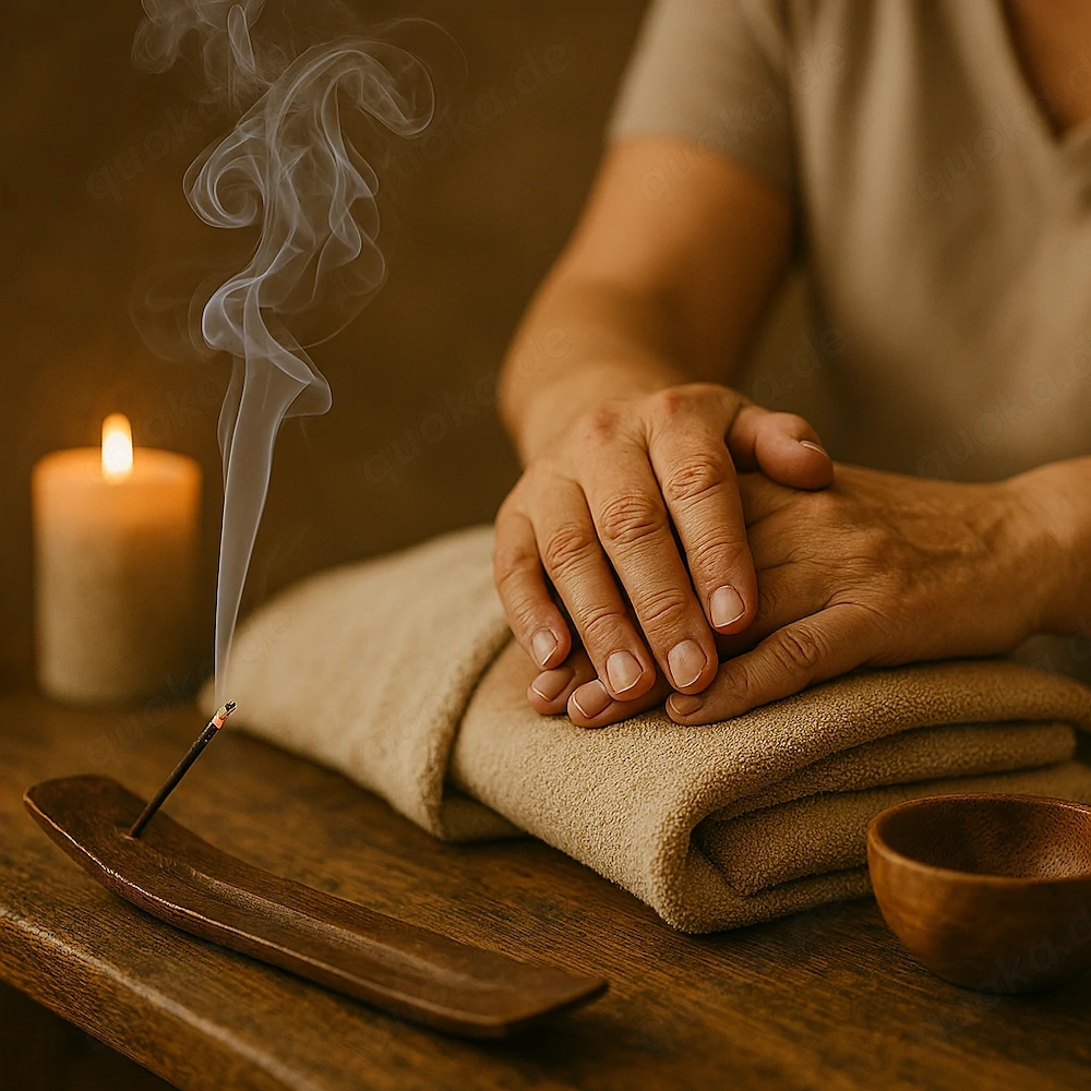 Massage für die Dame eines Paares Auszeit der Sinne