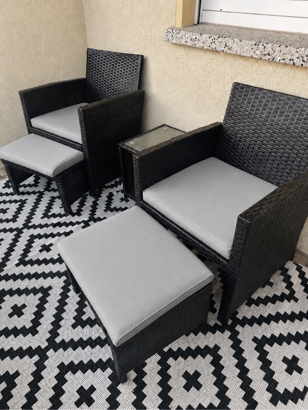 Rattan 2 Sitzer Sitzgruppe