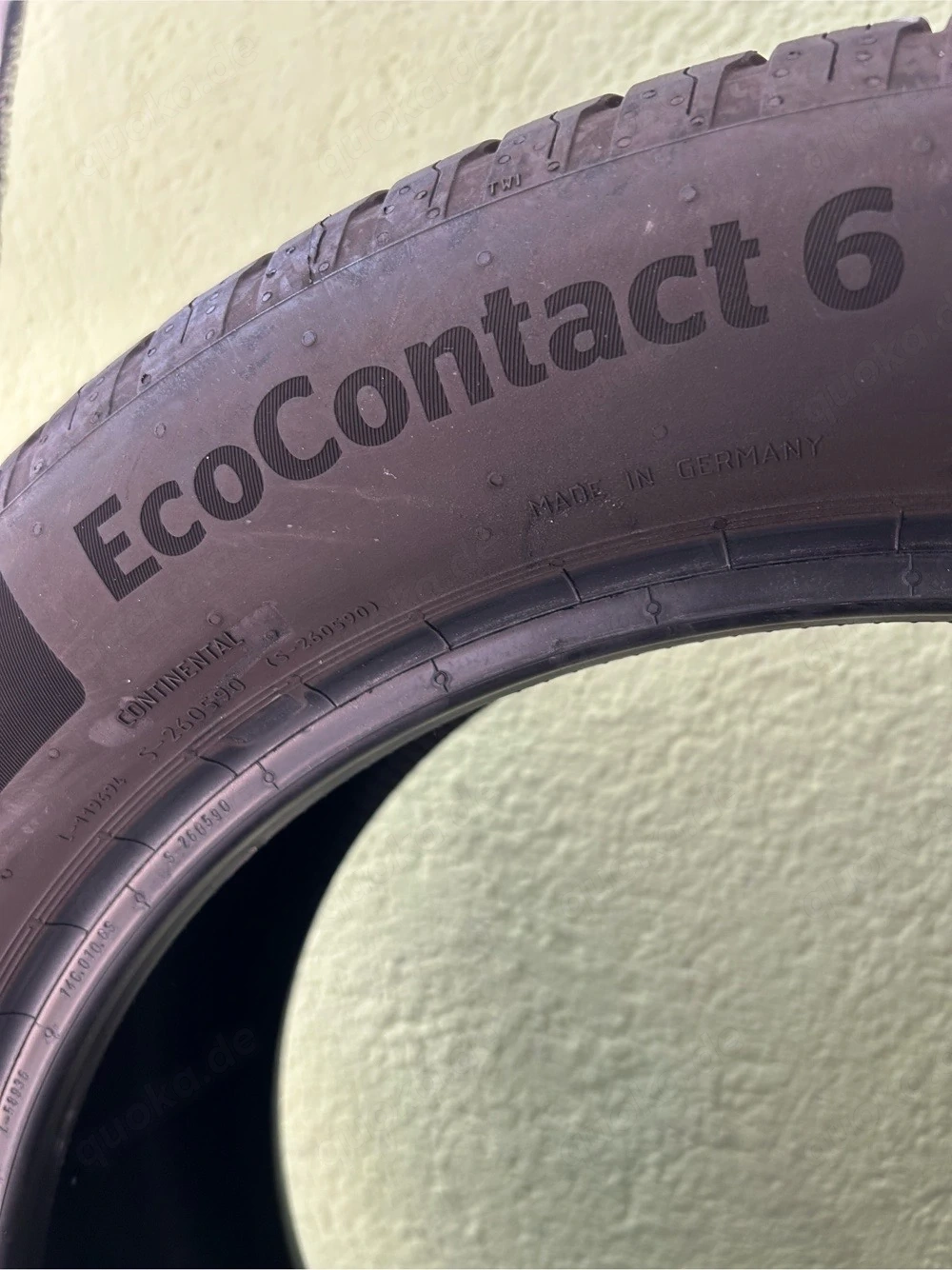 4x Continental EcoContact 6 235 50 R19 99V   DOT 0324   ca. 6 mm Profil