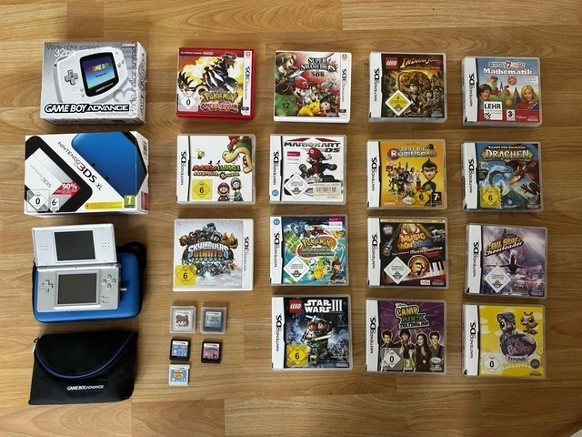 Nintendo Gameboy Advance 3DS Lite Sammlung Mario Pokémon Omega