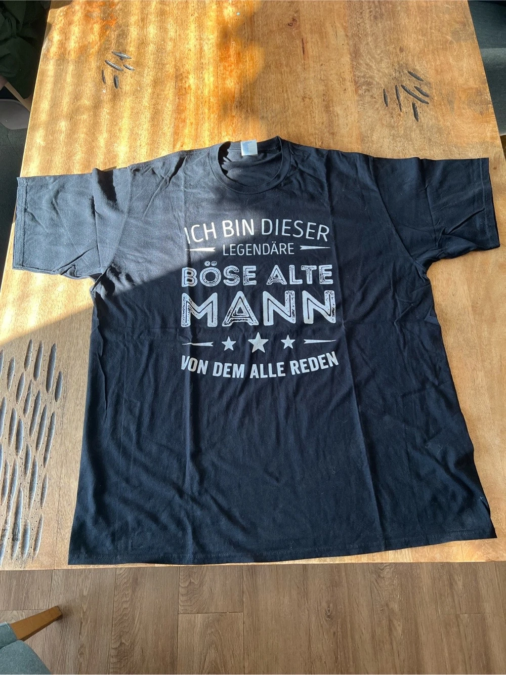 Böser alter Mann shirt Schwarz XXL