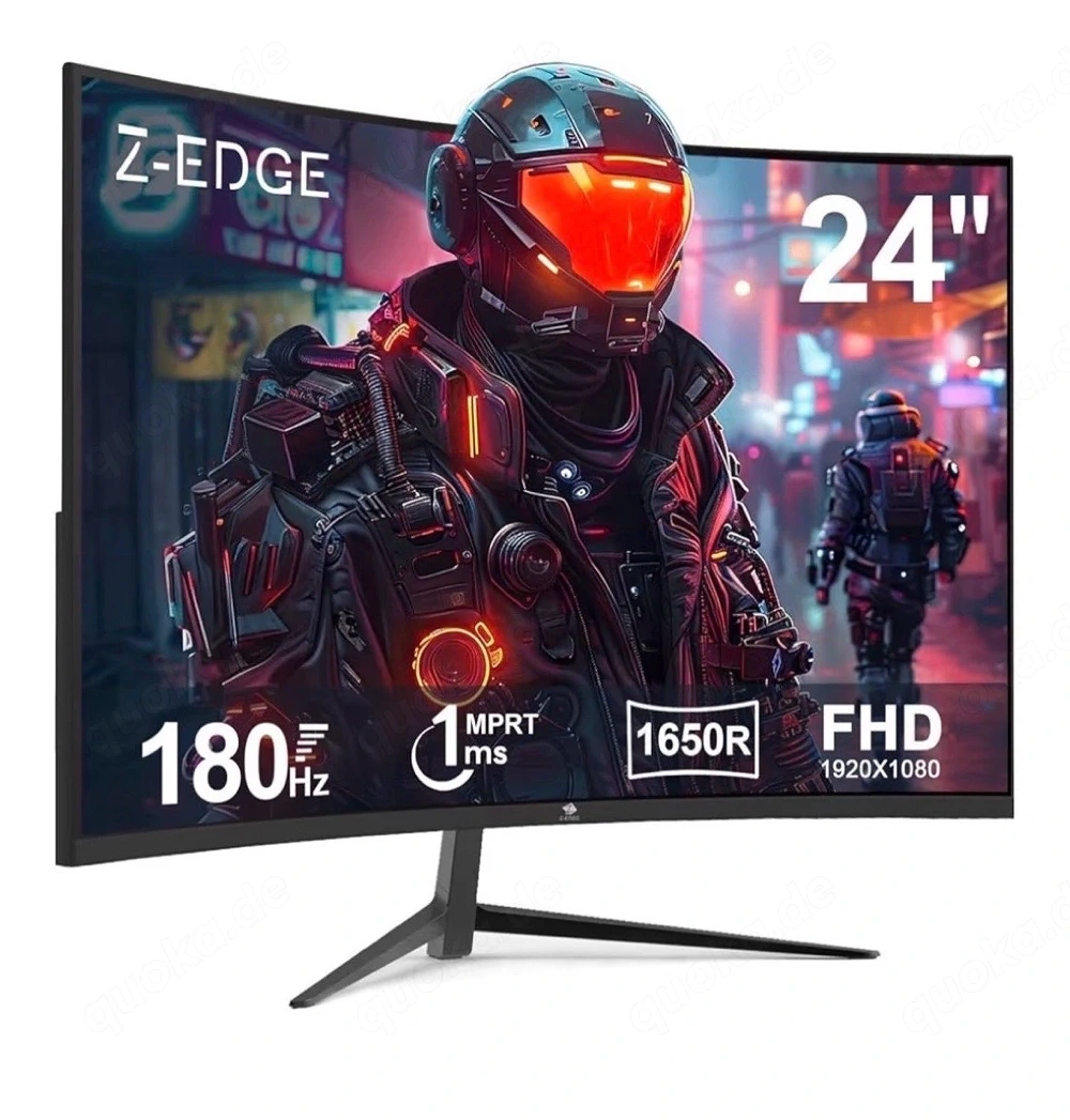 Z-Edge 24  Curved Gaming Monitor neuwertig