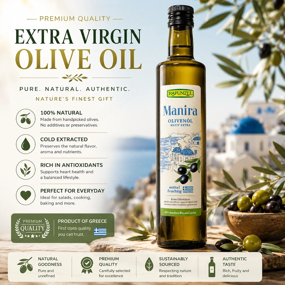  Rapunzel Manira Extra Virgin Olive Oil 0.5L