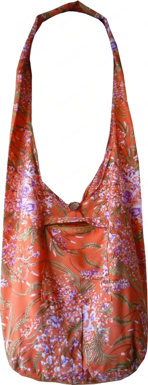 Beuteltasche aus Baumwolle mit Blumenmuster
