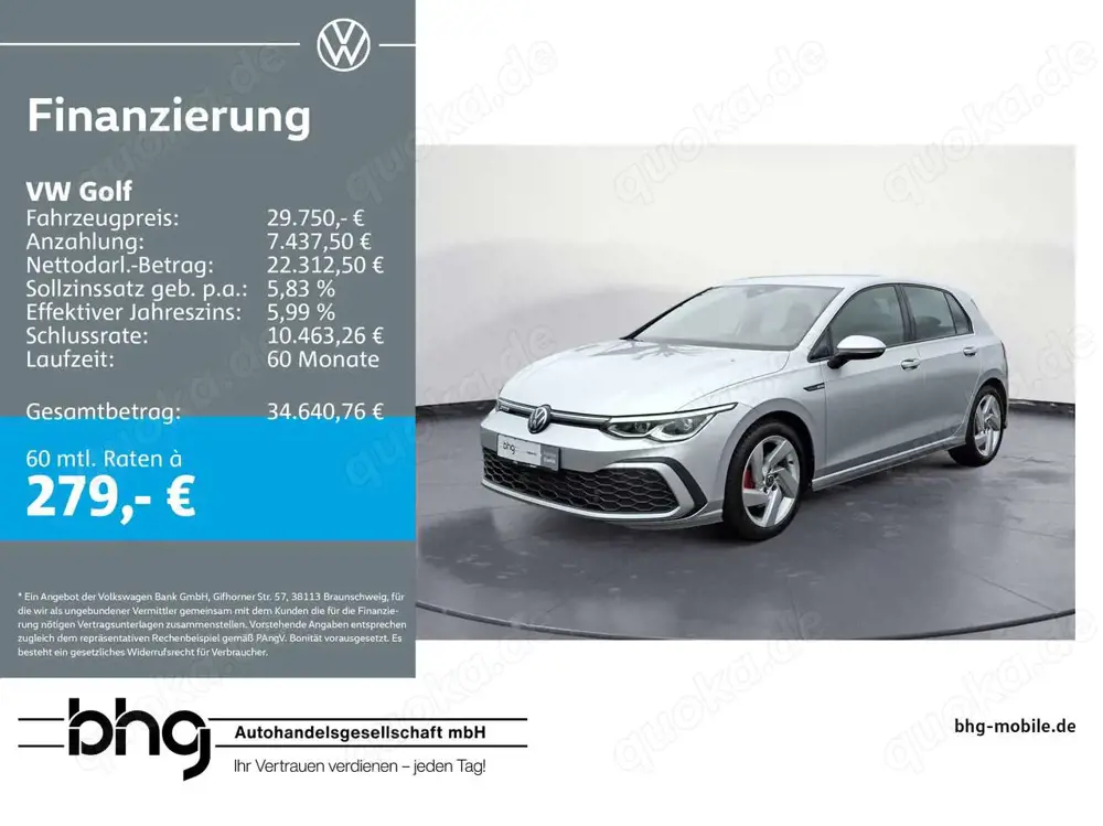 Volkswagen Golf GTD 2.0TDI SCR DSG LEDplus Front-Lane-Assis