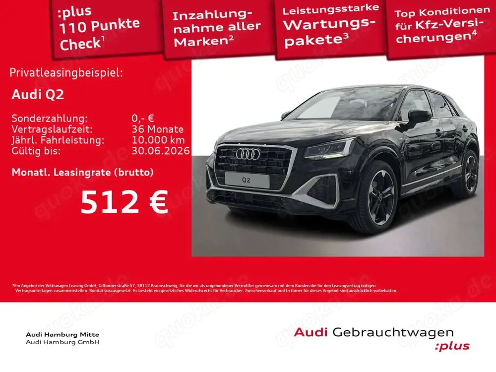 Audi Q2 35 TFSI S line S tronic AHK LED Virtual