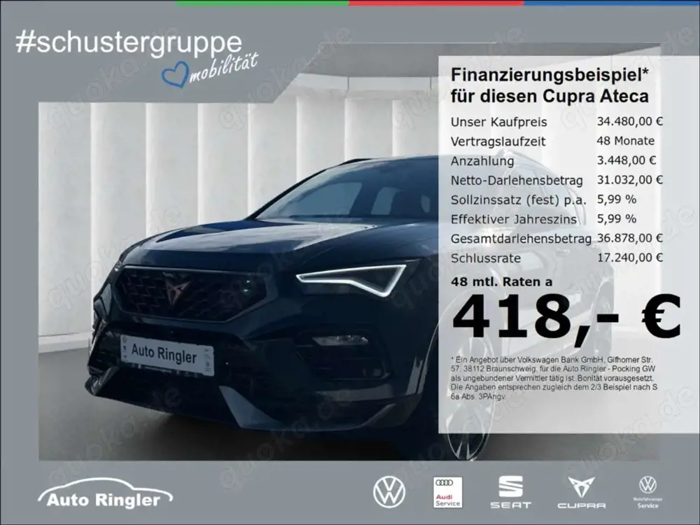 CUPRA Ateca 1.5TSI DSG AHK,EL.KLAPPE,WINTERPAKET