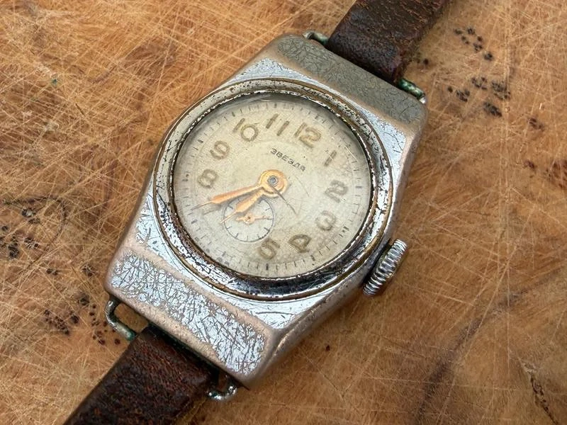 STAR Zvezda Vintage Damen Armbanduhr Mechanisch UdSSR Selten Läuft 1930er