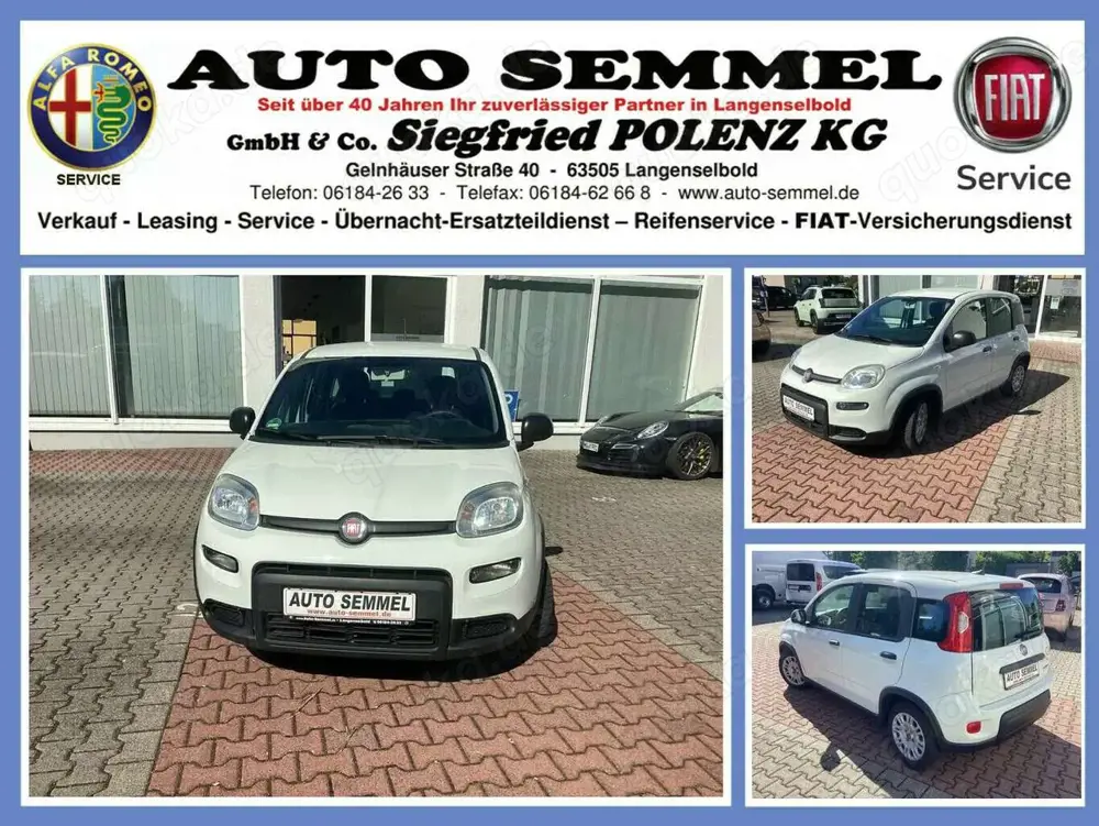 Fiat Panda Hyb. 1.0 GSE Bluetooth, Einparkh.