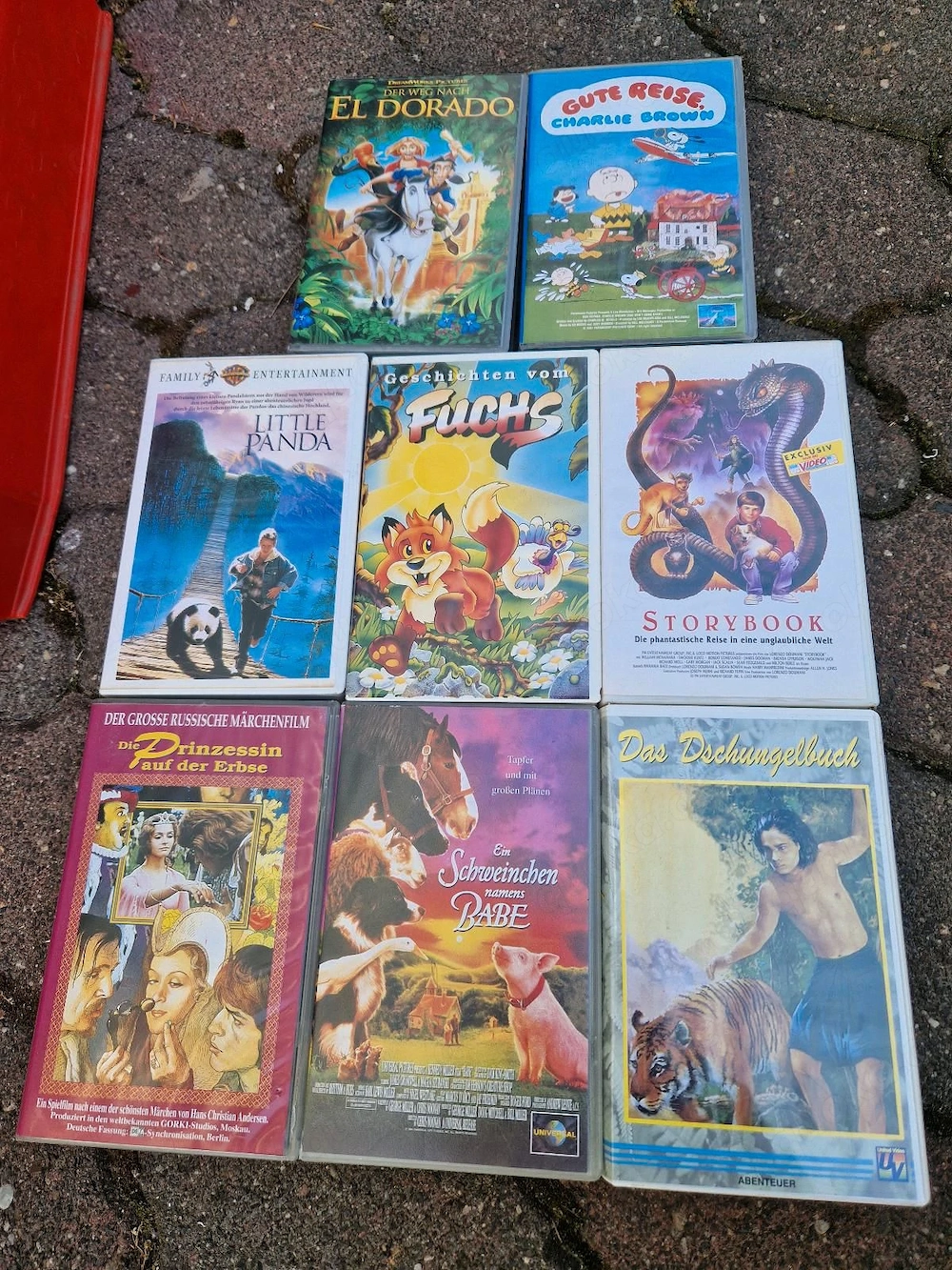 Kinderfilme auf VHS-Kassetten